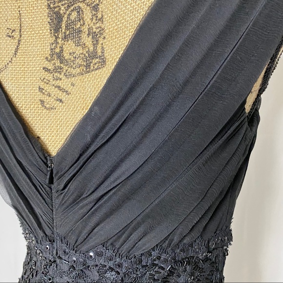 Tadashi Black Embellished Cocktail Dress - Picture 8 of 11